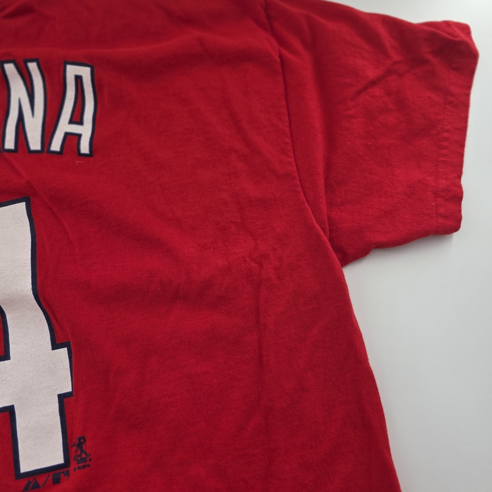 St. Louis Cardinals Yadier Molina #4 Majestic Red T-Shirt Men’s Large‎ - Picture 11 of 11
